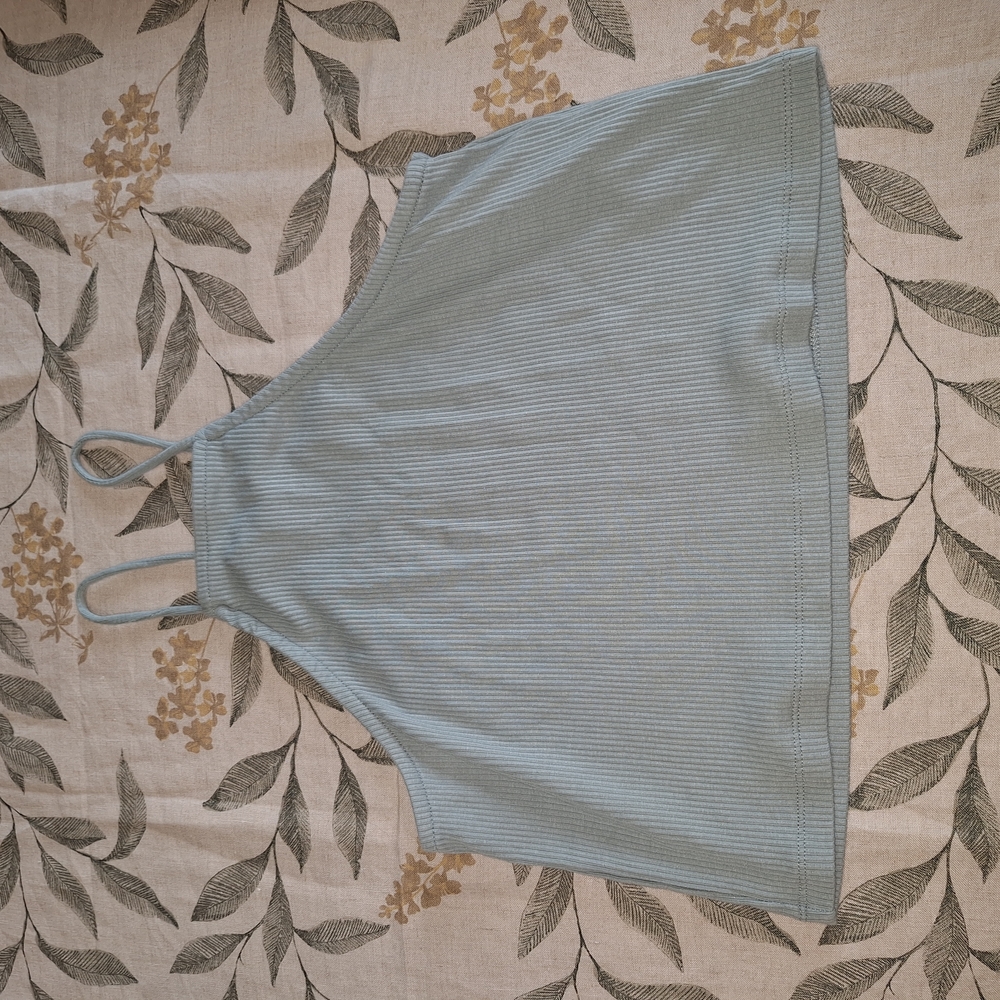 J. Crew Blue Crop Tank Top
